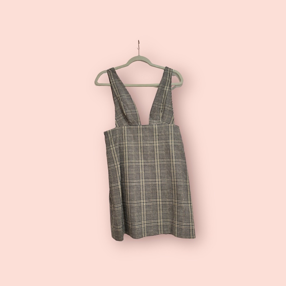 Zara plaid over the sweater dress